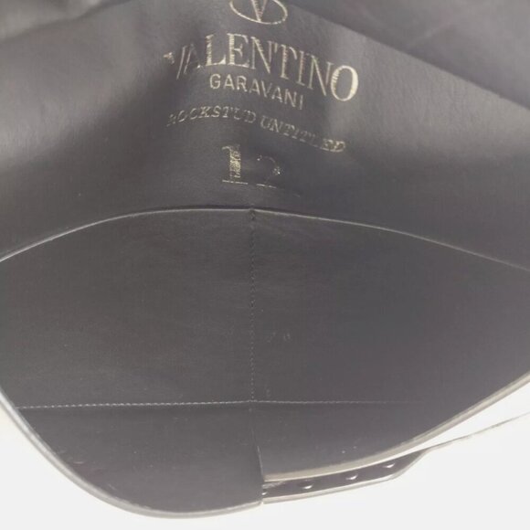 Valentino Garavani oversized black gray gunmetal stud envelope clutch - Picture 8 of 8